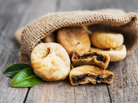 Dried figs on a table photo