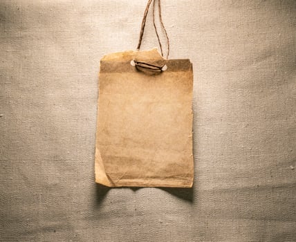 Blank cardboard tag label , past your text photo