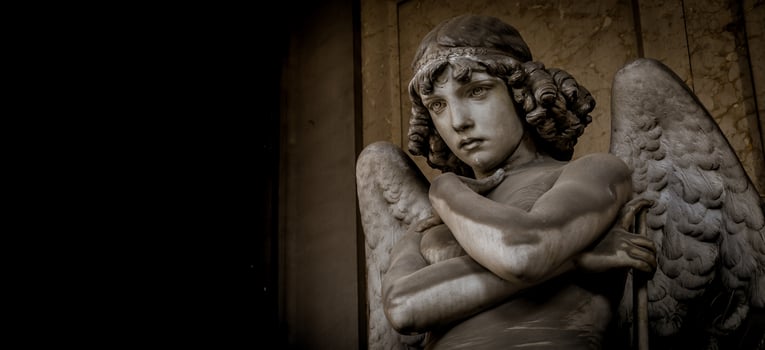Angel in Genoa Cemetery photo