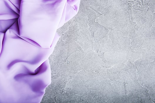 Purple silk fabric photo