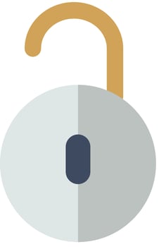 Unlocked Flat Icon vector