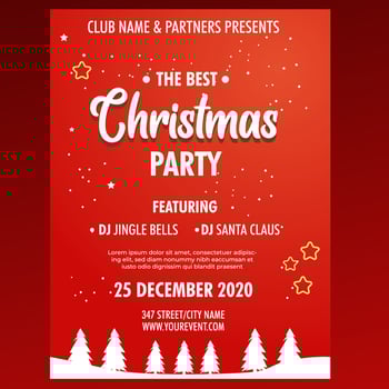 Christmas invitation design. christmas vector design