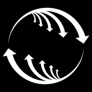 Five Arrows Down and Up Symbol Vector