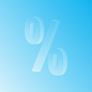 Percent Mark 3D Vector