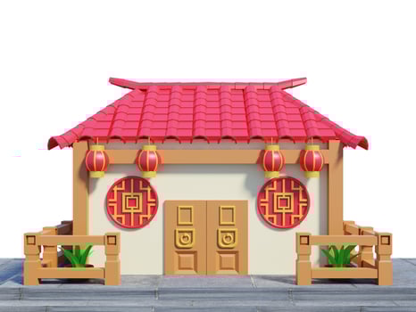temple chinese new year concept photo