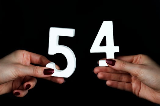 On the female palms figure fifty-four. photo