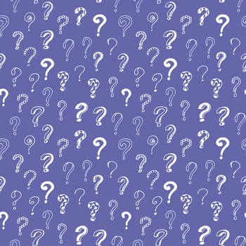 question mark seamless pattern hand drawn doodle, . wallpaper, textile, wrapping paper background vector