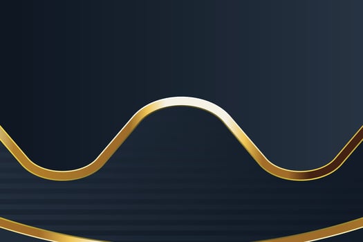 gold banner design with minimalist modern style gold luxury vector