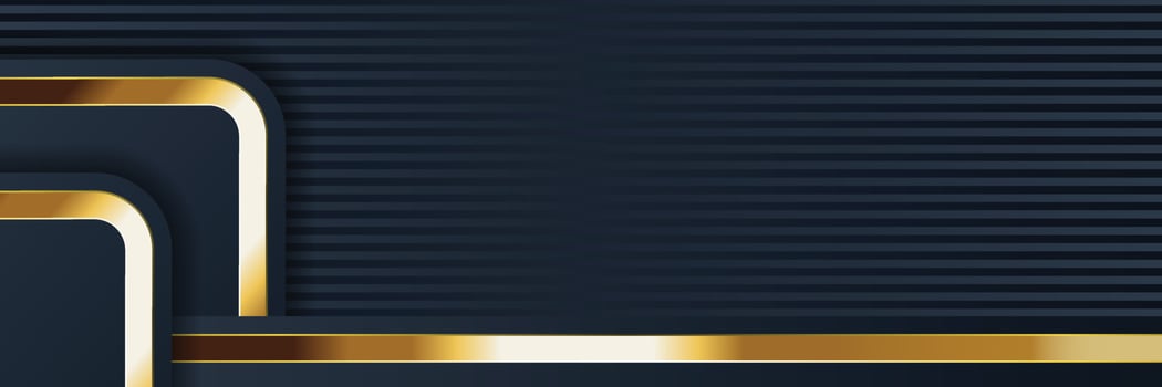 gold banner design with minimalist modern style gold luxury vector