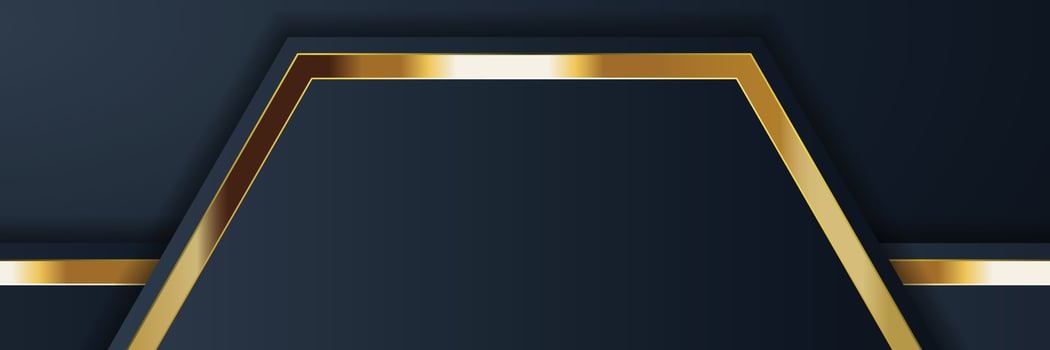 gold banner design with minimalist modern style gold luxury vector