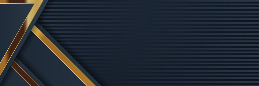 gold banner design with minimalist modern style gold luxury vector