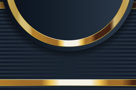 gold banner design with minimalist modern style gold luxury vector