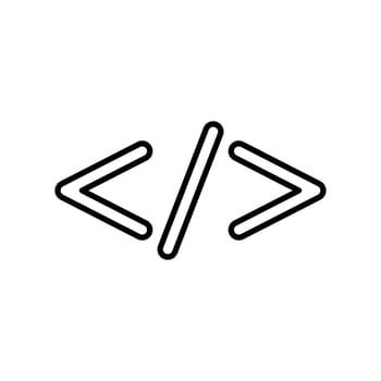 Symbol code  black color icon . vector