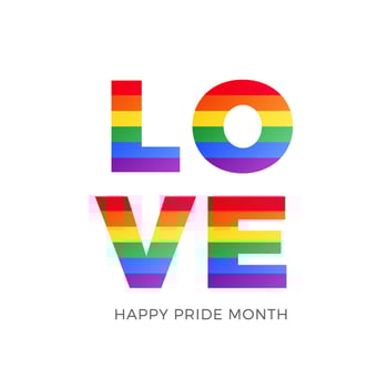 Happy Pride. LGBT concept. Love wins. Eps10 vector illustration.