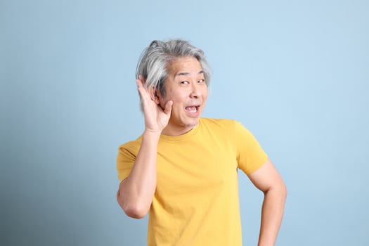 Asian Man with Yellow Tshirt photo