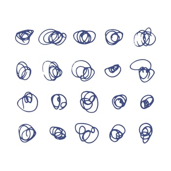 doodle set hand drawn. , scandinavian decor design vector