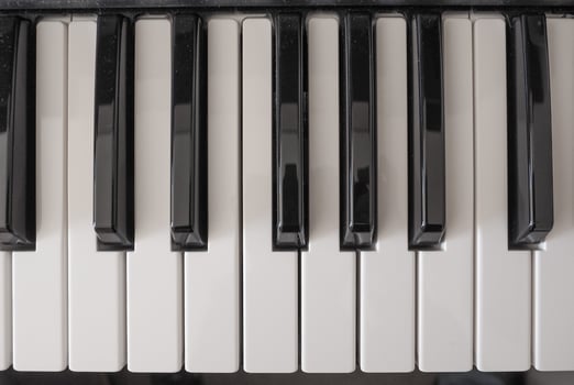 Music keyboard keys photo