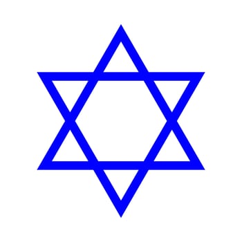 Jewish star of David icon . Different color . vector