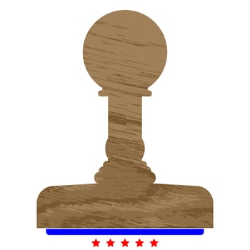 Rubber stamps icon Illustration color fill style vector