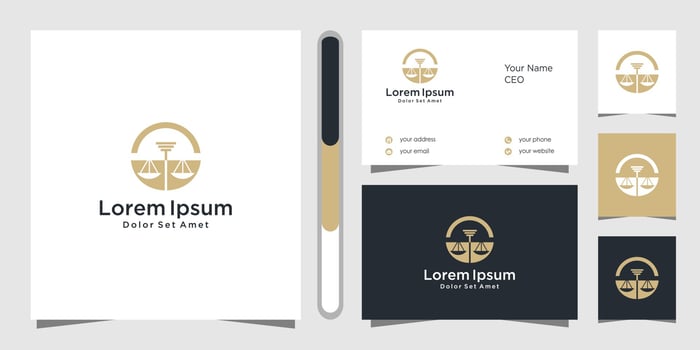 Law firm logo design vector