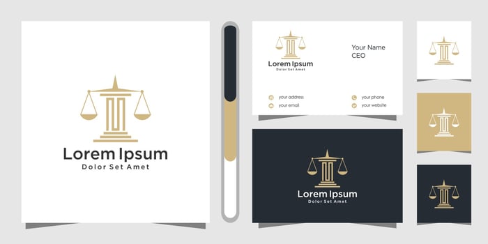 Law firm logo design vector