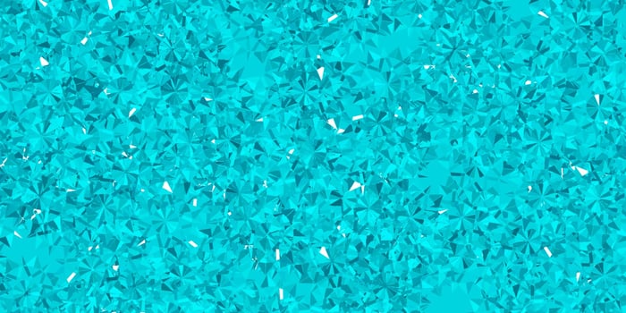 Light Green vector texture with bright snowflakes.
