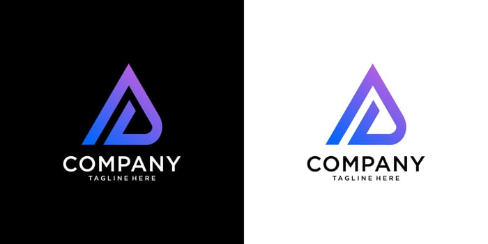 letter a logo design vector