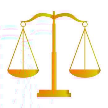 legal scale symbol vector image