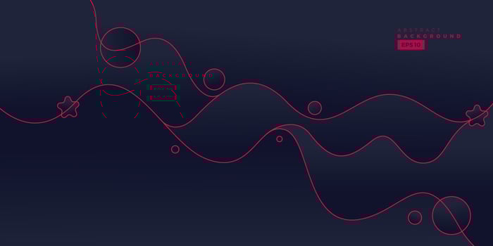 Abstract wave background with dark gradient. Vector illustration for banners, flyers and website.