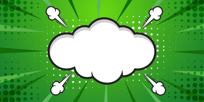 Green comic book background with space for your text vector
