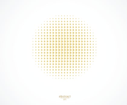Dot circle logo, icon vector