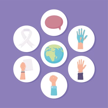 icons human rights vector