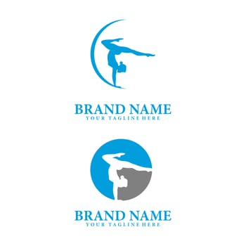 yoga logo meditation vector