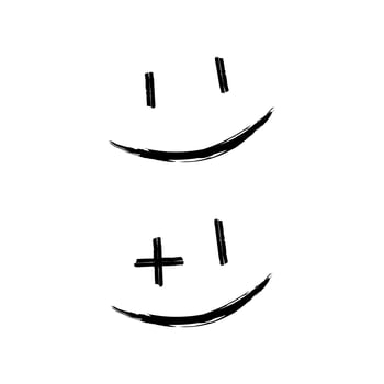 abstract smile icon vector