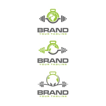 eco gym logo vector