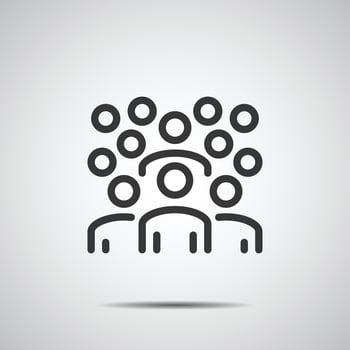 People Icon work group Team Vector