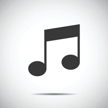 Music Note Icon Vector .
