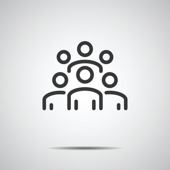 People Icon work group Team Vector