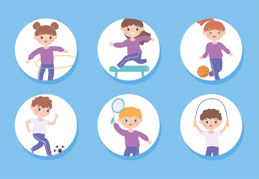 sport for kids vector
