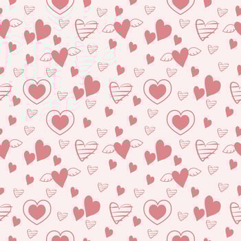 Valentine Days Seamless Pattern Vector Design