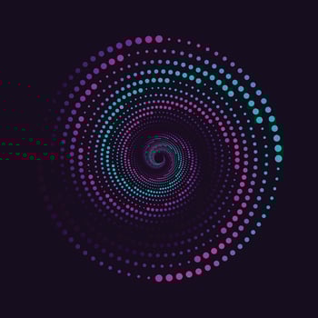 Big data technology circle design background. Internet connection, abstract sense of science and technology analytics concept graphic design. Vector illustration