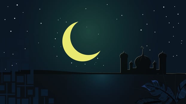 Ramadan Kareem banner background design for illustration vector