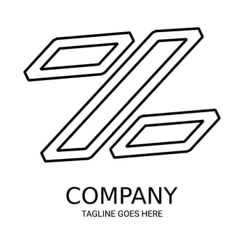 Simple line Z logo. Perfect for t-shirts and so on. vector