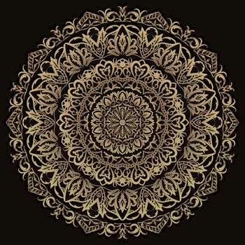 Mandala ornament or flower background design. vector