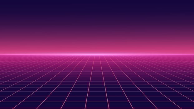 Vector retro futuristic background.