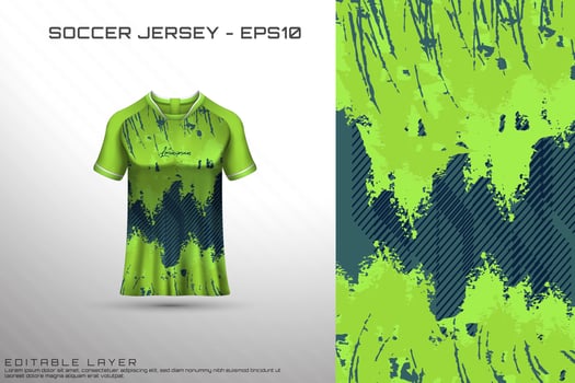 Sports jersey and t-shirt template sports jersey design vector mockup.