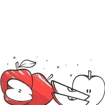 Illustration vector graphic of apple