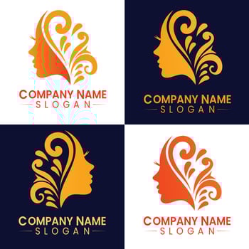 Creative Beauty fashion logo design vector