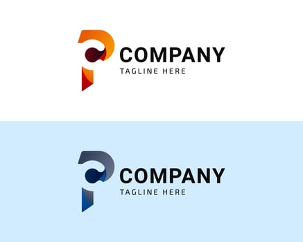Letter PC or CP Logo Template vector