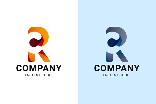 Letter RC or CR Logo Template vector